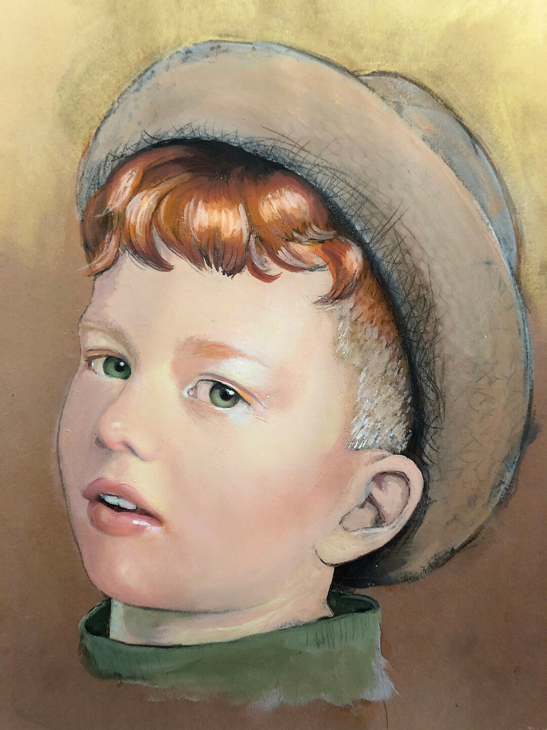 Child Portrait Art Etsy