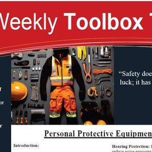 1 jaar Toolbox Talks - Safety Meeting - Veiligheid in de bouw - Tailboard Meetings - 52 weken - Veiligheidsonderwerpen - Veiligheid op de werkplek
