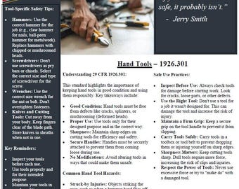 Weekly Construction Safety Toolbox Talks: 52 Topics (Digital Download)