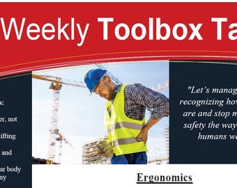 5 Weekly Construction Safety Toolbox Talks (Digital Download)
