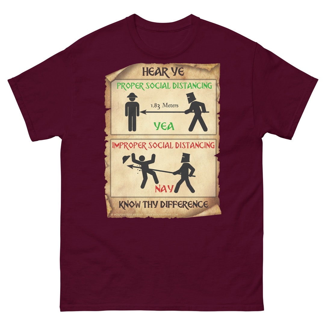 Know Thy Distance Social Distancing Unisex Tee - Etsy
