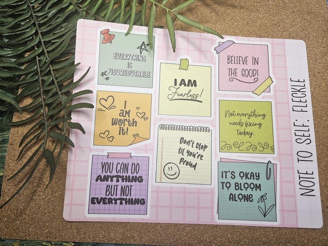 Note to Self - Sticker Sheet - Etsy