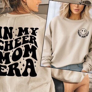 In my Cheer Mom Era Sweatshirt, Cheer Mom Era Sweatshirt, In My Cheer Mom Sweater, Cheer Mom Gift, Cheer Mom Crewneck, Cheer Mama Sweater