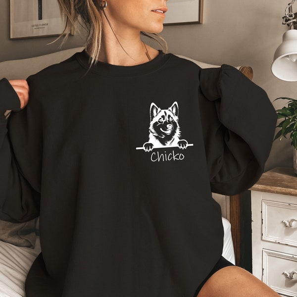 Custom Pet Sweater Using Pet Photo + Name, Custom Dog Portrait Sweater, Personalized Dog Pullover, Dog Sweatshirt, Dog Face Sweatshirt