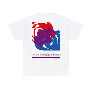 Gojo Satoru Hollow Technique Purple design Jujutsu Kaisen Unisex Heavy Cotton  Grapgic Tee JJK