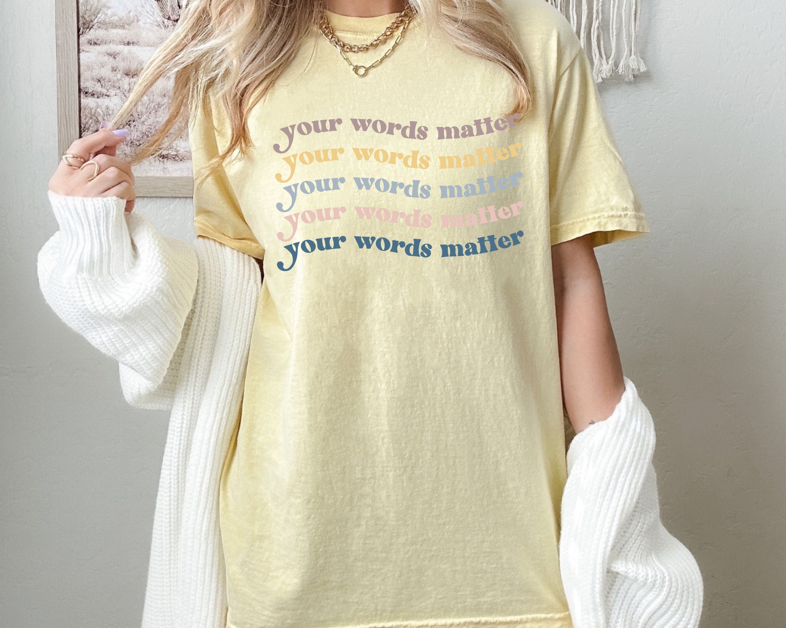 Discover  Speech Therapy Shirt, Your Words Matter, Speech Therapy Apparel, Speech Pathologist Shirt, Therapy Shirt, Language Therapy