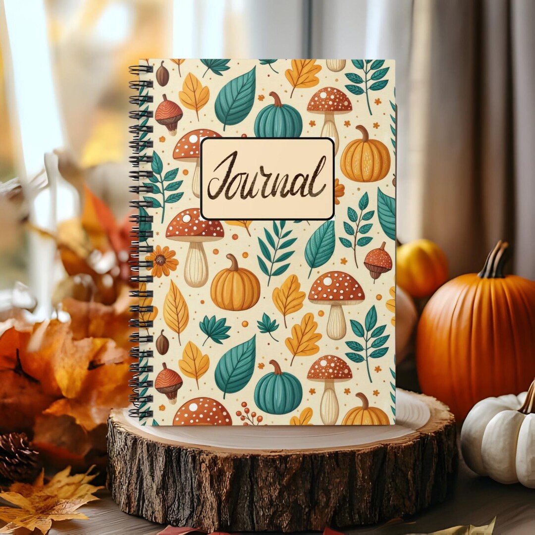 Autumn-themed Spiral Notebook - Perfect for Journaling, Note-taking ...