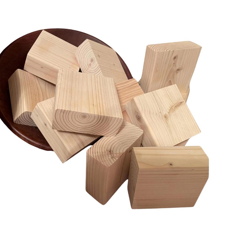 Unfinished Wood Blocks Etsy