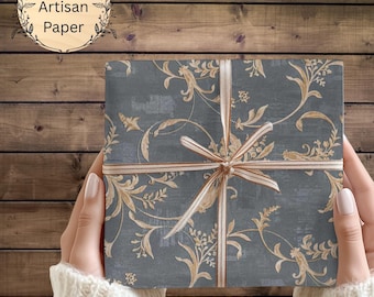 Elegant Floral Wrapping Paper, Gift Wrap for Special Occasions, Birthday, Wedding