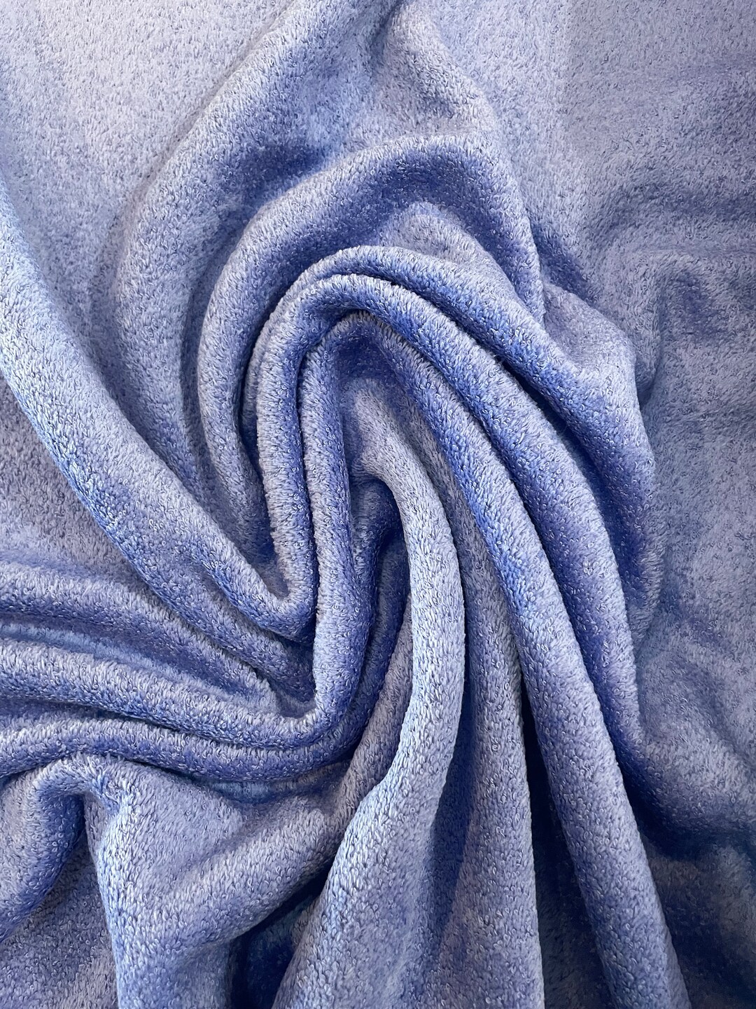 Baby Blue Plush Terry Fabric 80 Cotton 20 Polyester Terry Etsy