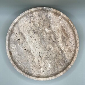 Travertine Tray, Exclusive Travertine Tray, Travertine Decor, Natural Stone Decor, Perfume tray, Travertine Round Tray, Organizer Tray, Bathroom vanity tray