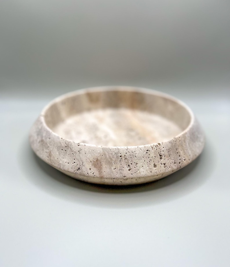 Travertine Tray, Exclusive Travertine Tray, Travertine Decor, Natural Stone Decor, Perfume tray, Travertine Round Tray, Organizer Tray, Bathroom vanity tray