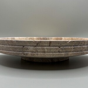 Travertine Tray, Exclusive Travertine Tray, Travertine Decor, Natural Stone Decor, Perfume tray, Travertine Round Tray, Organizer Tray, Bathroom vanity tray