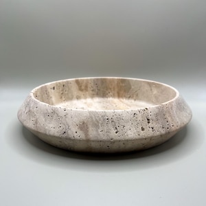 Travertine Tray, Exclusive Travertine Tray, Travertine Decor, Natural Stone Decor, Perfume tray, Travertine Round Tray, Organizer Tray, Bathroom vanity tray