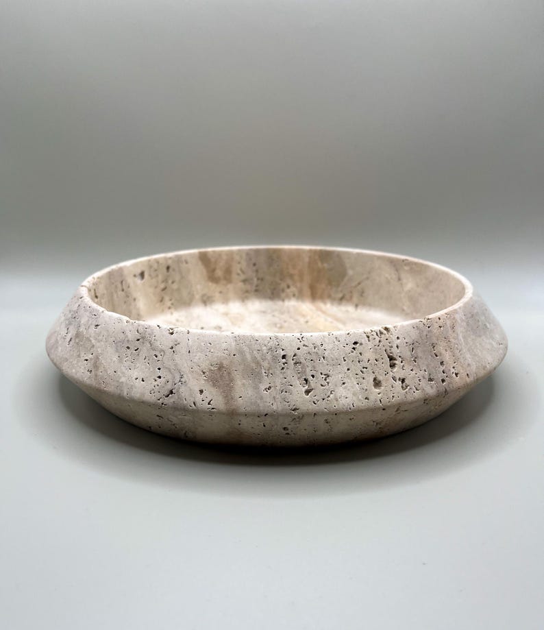 Travertine Tray, Exclusive Travertine Tray, Travertine Decor, Natural Stone Decor, Perfume tray, Travertine Round Tray, Organizer Tray, Bathroom vanity tray