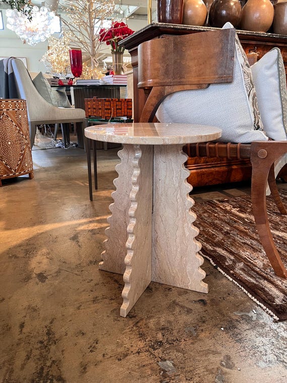 Marble End Table, Coffee & End Tables, Vintage Side Tables, Modern Design Furniture for Living Room