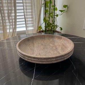 Travertine Tray, Exclusive Travertine Tray, Travertine Decor, Natural Stone Decor, Perfume tray, Travertine Round Tray, Organizer Tray,