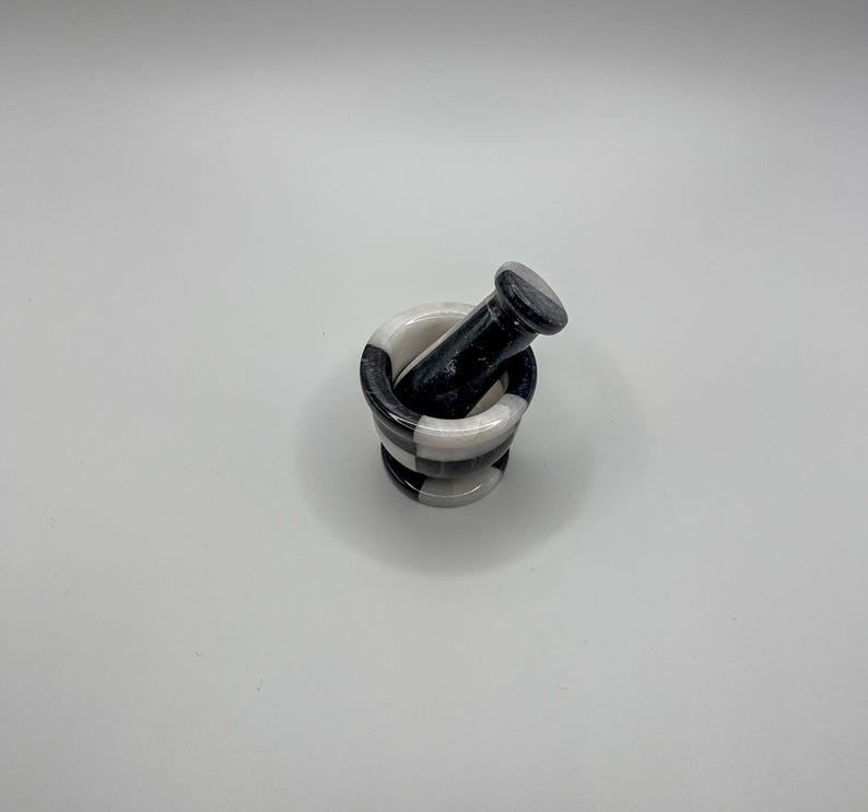 Green Onyx Mortar and Pestle: 2" Mini Kitchen Decor image 6
