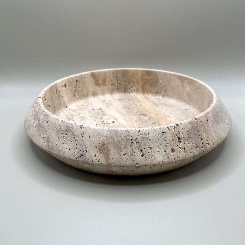 10 Inch Travertine Bowl - Etsy