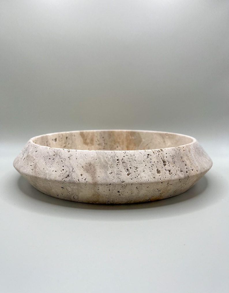 Travertine Tray, Exclusive Travertine Tray, Travertine Decor, Natural Stone Decor, Perfume tray, Travertine Round Tray, Organizer Tray, Bathroom vanity tray