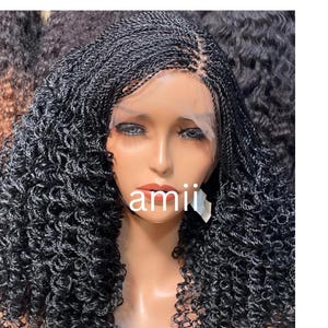 Micro Twist geflochtene Perücke, geflochtene Vollspitze-Perücke, Twisting geflochtene Perücke, leichte Twist, Zöpfe für schwarze Frauen in den USA und in Großbritannien