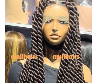 Full lace jumbo twists wig Amazon.com : Wow Braids 36 main image 4