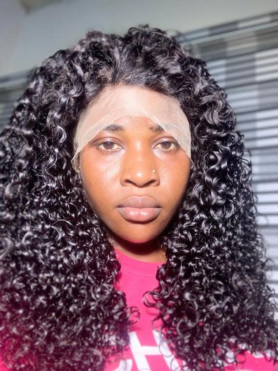 20 Inch Curly Human Hair Wig: Lace Front Wig for Black Women  display picture 3