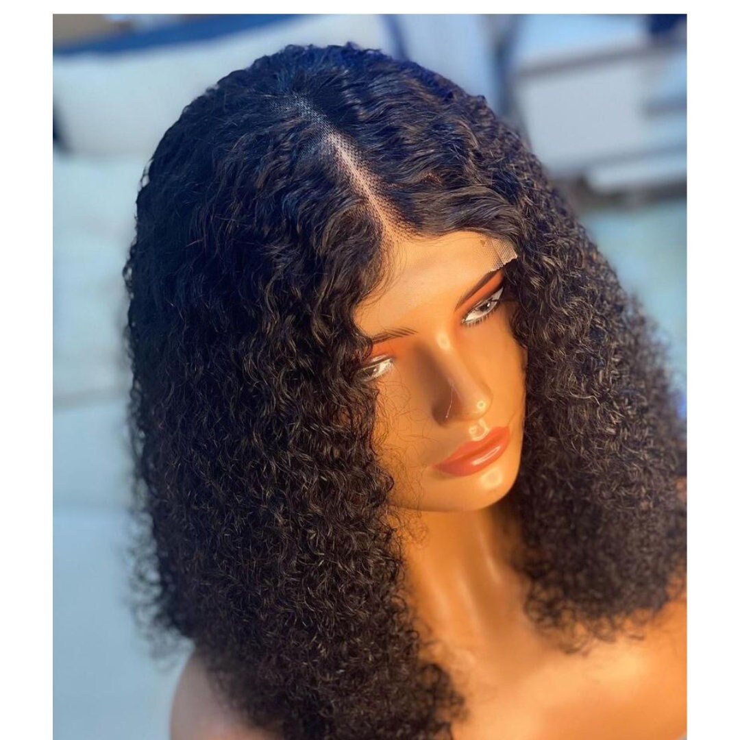 Pixie Curl Human Hair Wig 4x4 Closure Lace Front 12 14 Inch Etsy