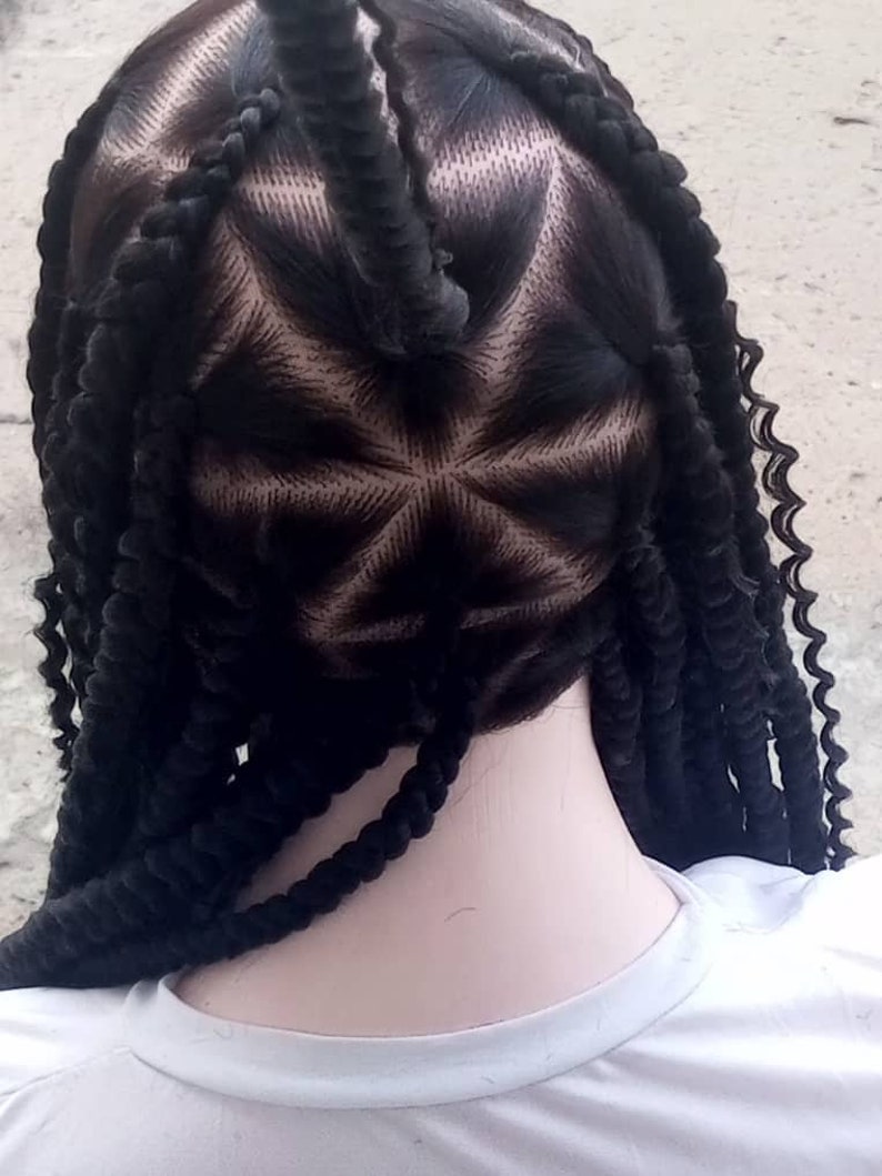 Braided Wig Braids Wig Chunky Box Braids Rope Twists Wigs - Etsy