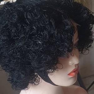 Micro tiny twist, wig for black women knotless box braid 360 full lace front cornrow human hair handmade Million twist faux loc dreadlock