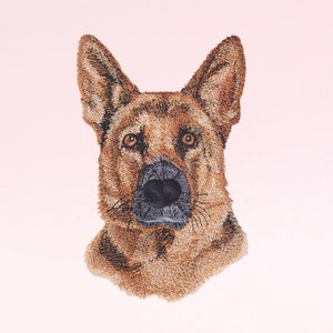 German Shepherd Dog - Animal and Dog Embroidery - Machine Embroidery - Digital Designs - Instant Download