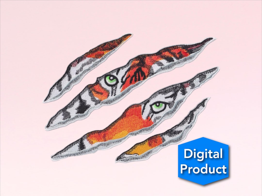 Tiger Claw - Animal Embroidery - Machine Embroidery - Digital Designs ...