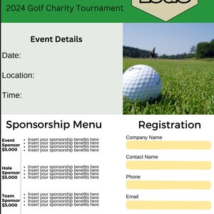 Golf Sponsorship Template