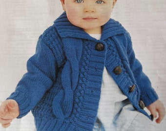 Vintage Lister Knitting Pattern for 2 Different Baby Coats Using DK ...