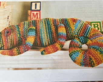 knitted toys/animals/charactors - Chameleon