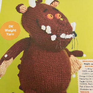knitted toys/animals/charactors - Gruffalo