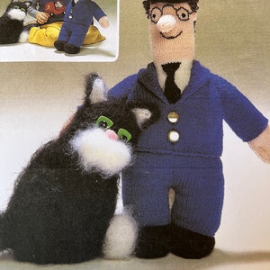knitted toys/animals/charactors Postman Pat