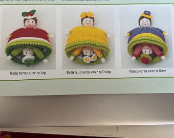 charactors/toys/knitting patterns - upside down dolls