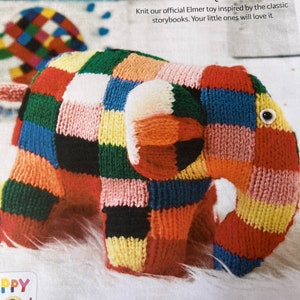 knitting pattern toys/animals/charactors - Elmer