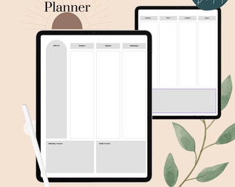 Digital Planner, Weekly Digital Planner, iPad Planner, GoodNotes Planner, Undated Planner, Minimalist Planner, Modern Planner, PDF Planner