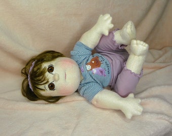 Soft Sculpture Doll, Cloth Doll, Soft Doll