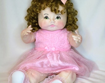Jan Shackelford Ooak Handmade Soft Sculpture Doll. Rare and