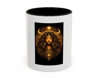 Golden Moon Mother Earth Goddess Mug | All Love Coffee Mug