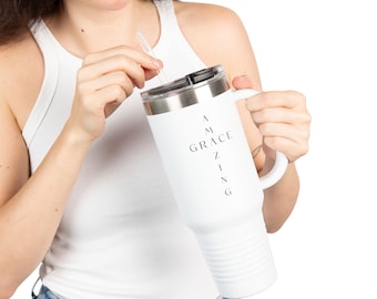 Grace 40oz Tumbler | Insulated Travel Mug with Straw