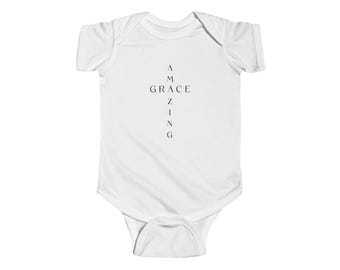 Grace Cross Säuglingsbody | Christlicher Baby-Body