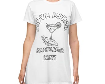 Move Bit # h Junggesellinnenabschiede Party T-Shirt Kleid | Margarita Glas Bachelorette
