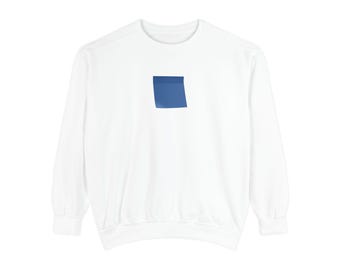 Blue Paint Swatch Sweatshirt | Minimal Abstract Art