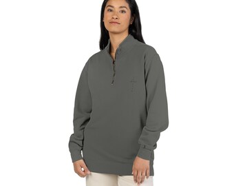 Grace Quarter-Zip Sweatshirt | Komfort Farben Mockneck Pullover