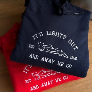 F1 Car Embroidered Sweatshirt: Formula 1 Fan Gift