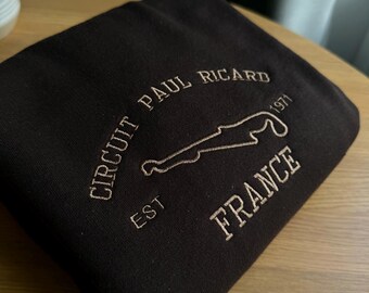 Camiseta bordada del Circuito Paul Ricard: regalo para fans del Gran Premio de Francia de F1